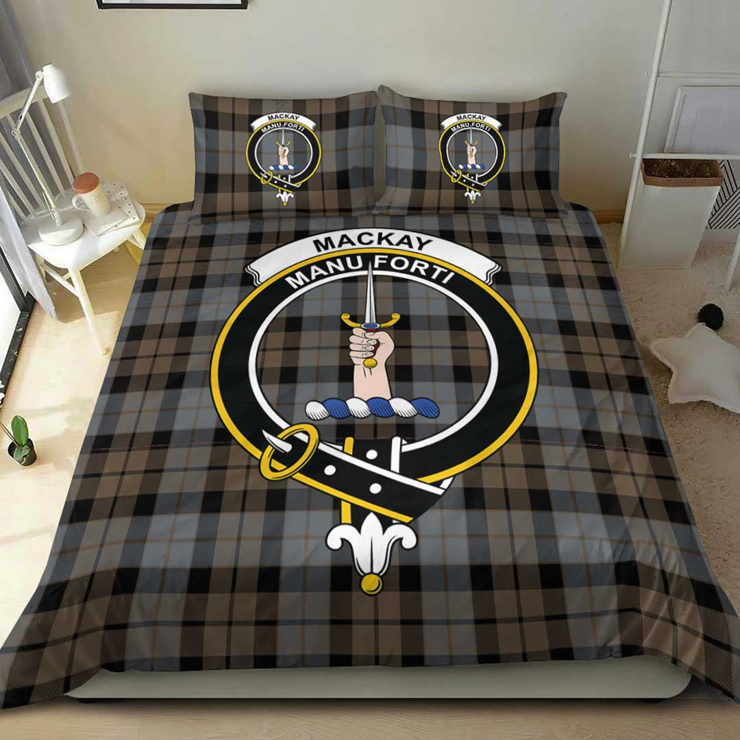 MacKay Weathered Tartan Crest Bedding Set