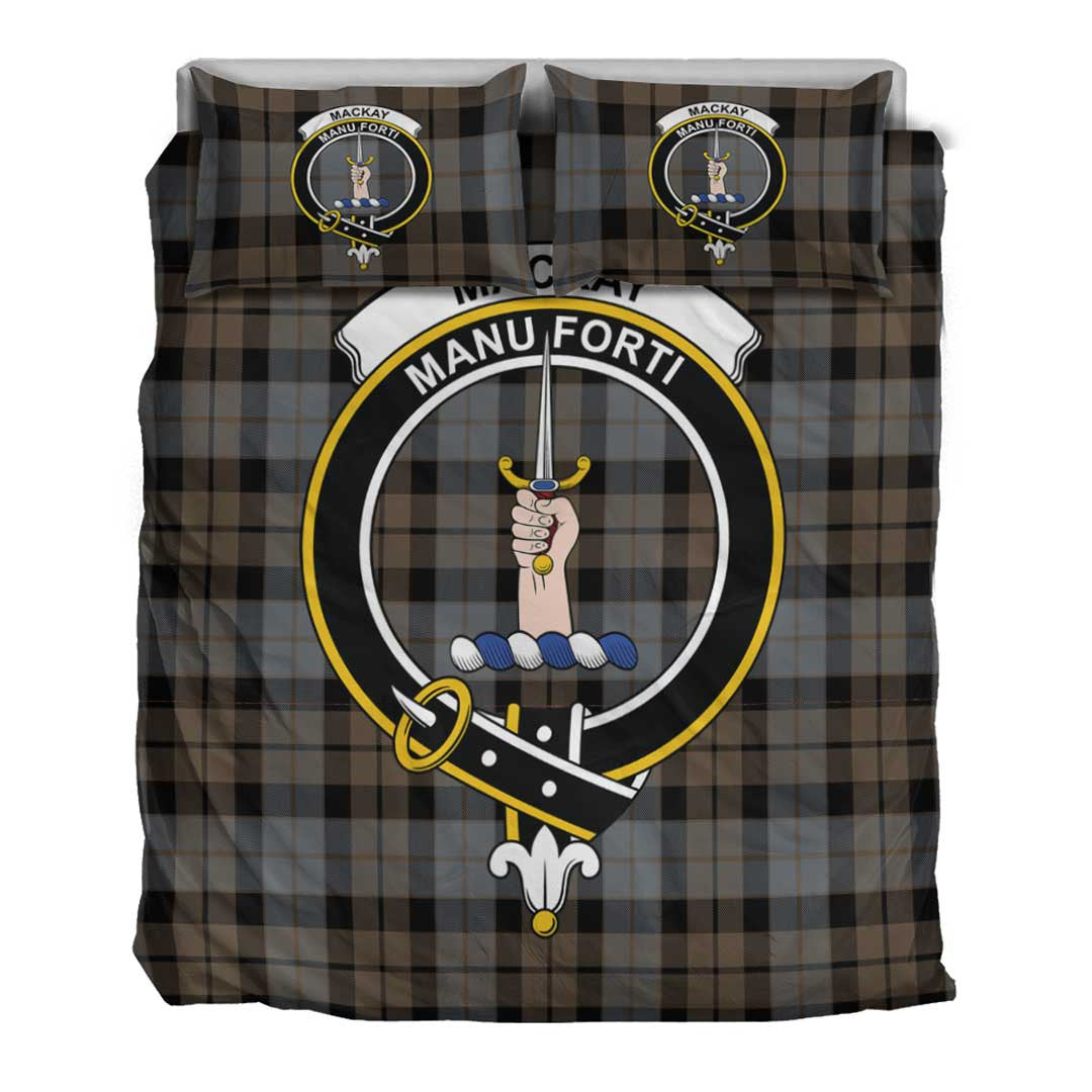 MacKay Weathered Tartan Crest Bedding Set