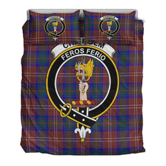 Chisholm Hunting Modern Tartan Crest Bedding Set