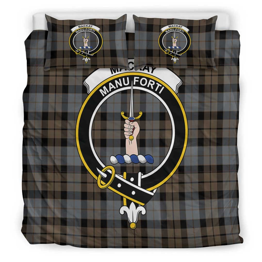 MacKay Weathered Tartan Crest Bedding Set