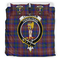 Chisholm Hunting Modern Tartan Crest Bedding Set