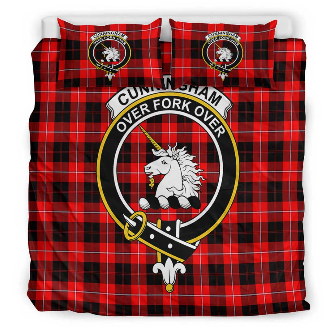 Cunningham Modern Tartan Crest Bedding Set