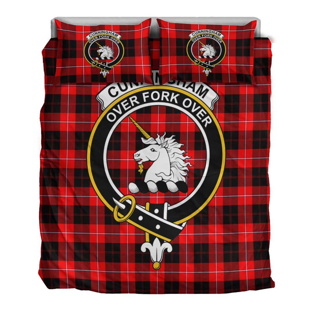 Cunningham Modern Tartan Crest Bedding Set