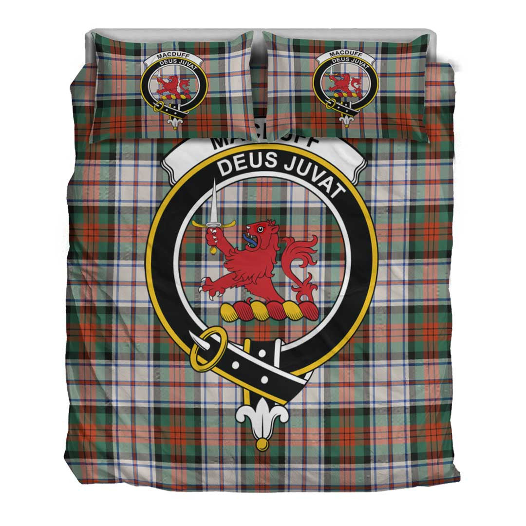 MacDuff Dress Ancient Tartan Crest Bedding Set