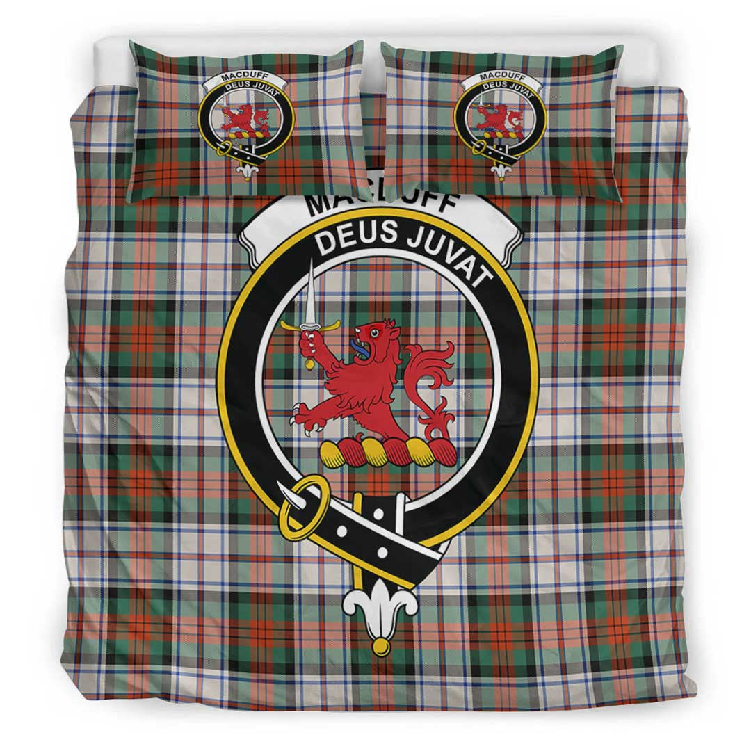 MacDuff Dress Ancient Tartan Crest Bedding Set