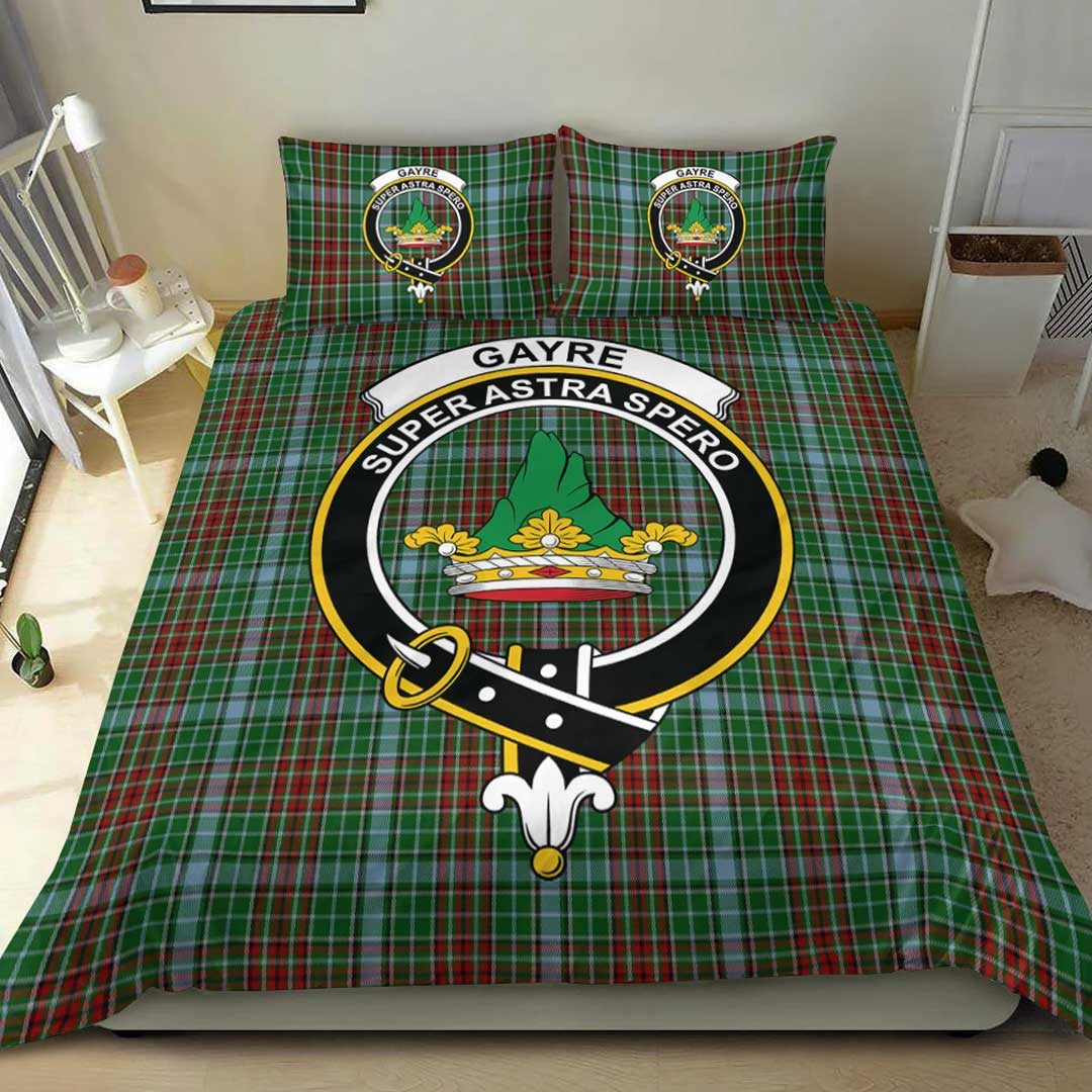 Gayre Tartan Crest Bedding Set