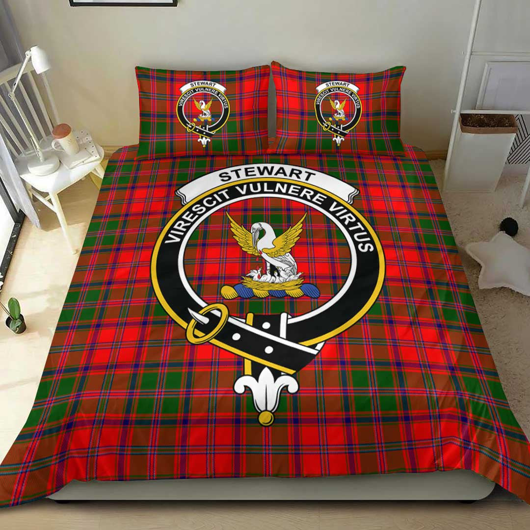 Stewart of Appin Modern Tartan Crest Bedding Set