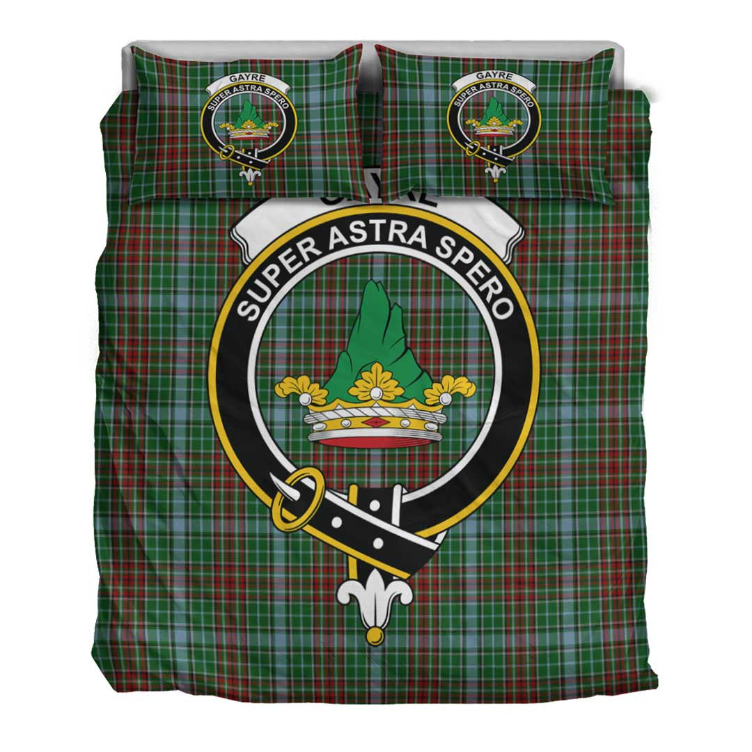 Gayre Tartan Crest Bedding Set