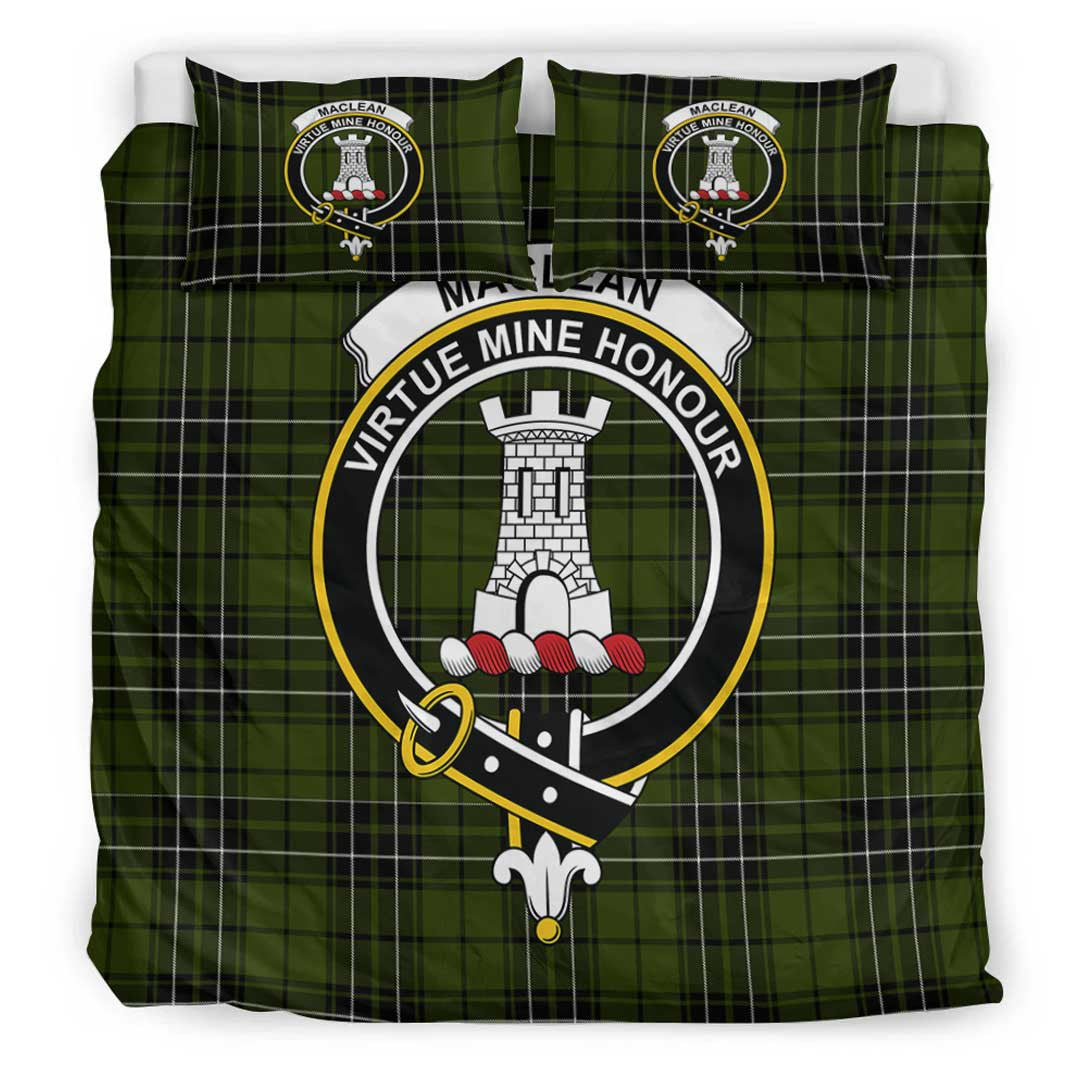 MacLean Hunting Ancient Tartan Crest Bedding Set