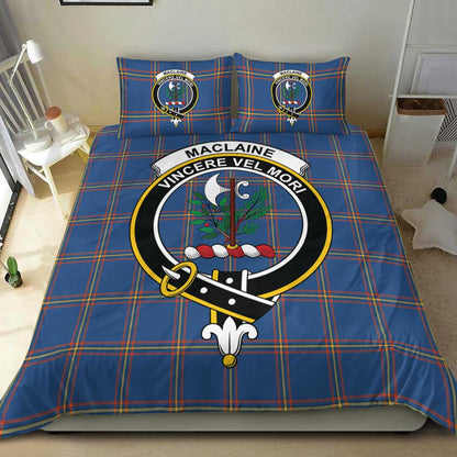 MacLaine of Loch Buie Tartan Crest Bedding Set