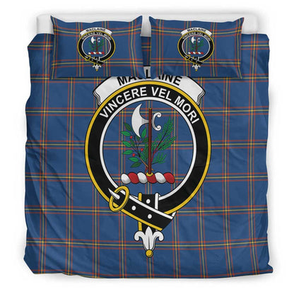 MacLaine of Loch Buie Tartan Crest Bedding Set