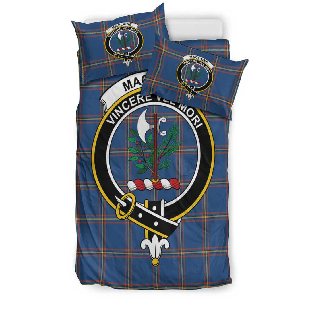 MacLaine of Loch Buie Tartan Crest Bedding Set