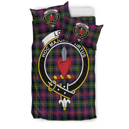 Logan Modern Tartan Crest Bedding Set