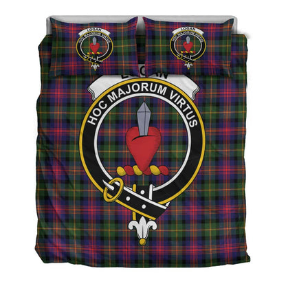 Logan Modern Tartan Crest Bedding Set