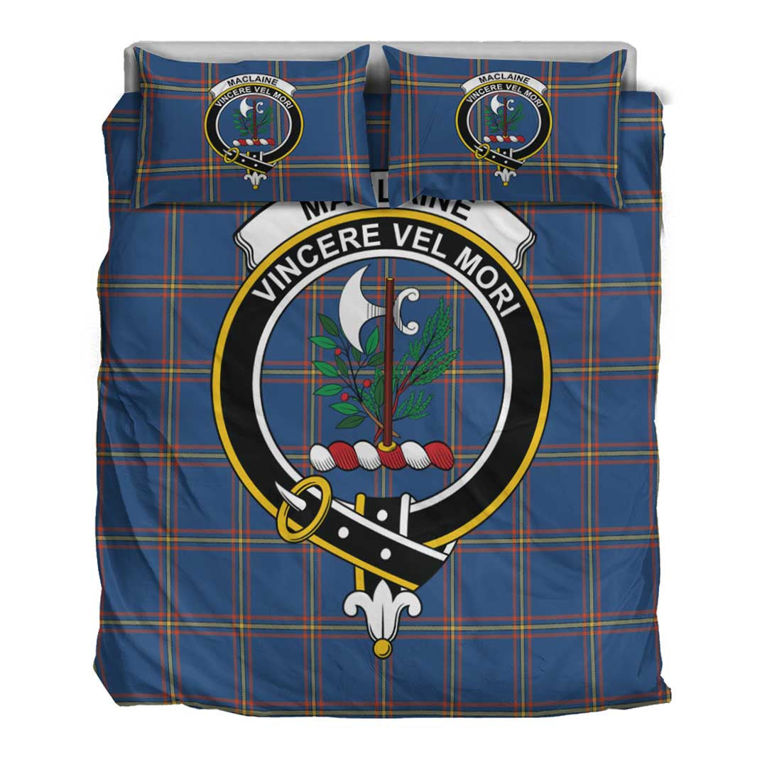 MacLaine of Loch Buie Tartan Crest Bedding Set