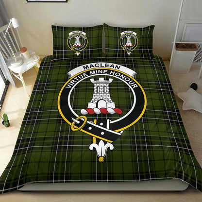 MacLean Hunting Ancient Tartan Crest Bedding Set