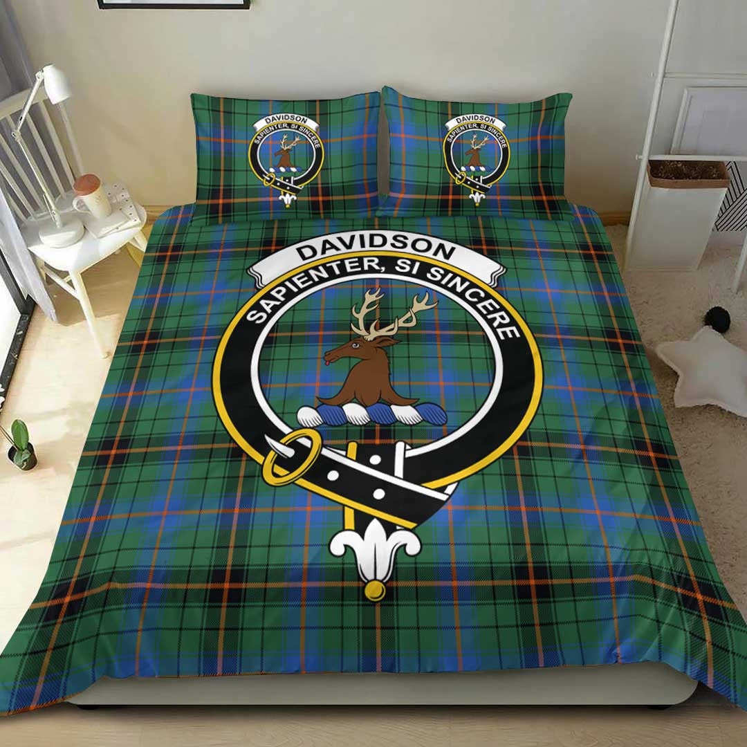 Davidson Ancient Tartan Crest Bedding Set