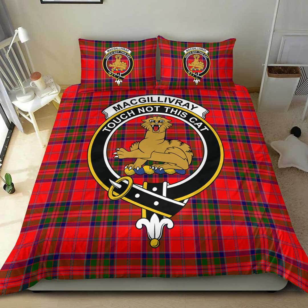 MacGillivray Modern Tartan Crest Bedding Set