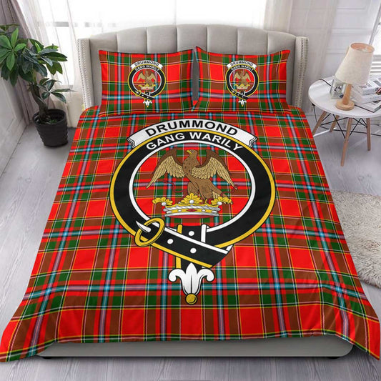 Drummond of Perth Tartan Crest Bedding Set