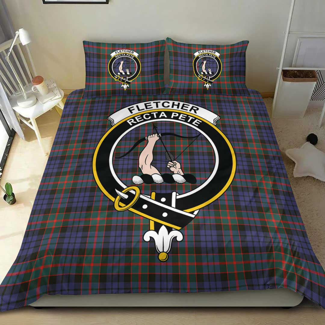 Fletcher of Dunans Tartan Crest Bedding Set