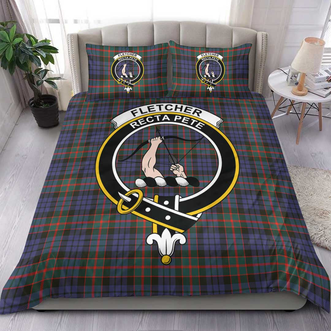 Fletcher of Dunans Tartan Crest Bedding Set