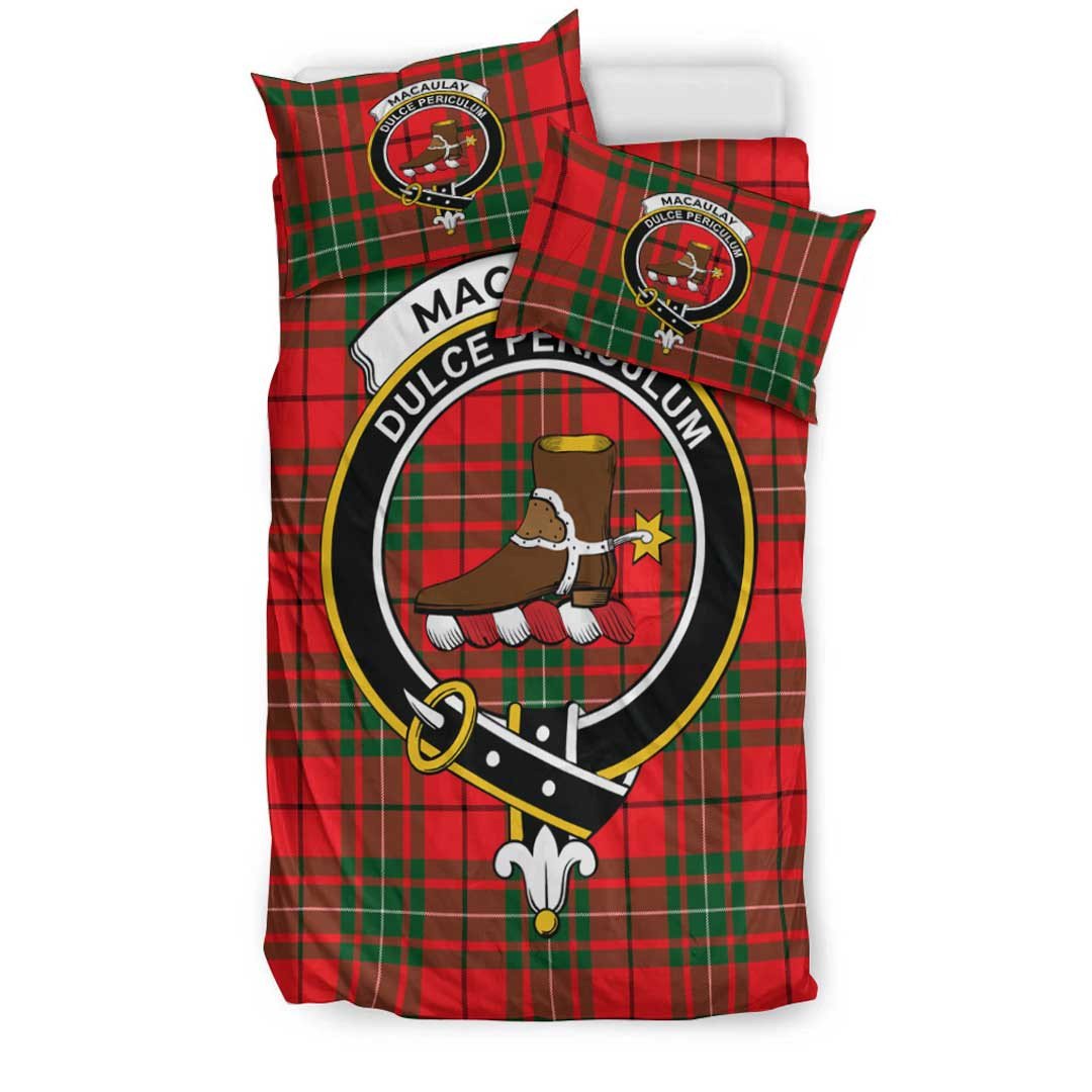 MacAulay Modern Tartan Crest Bedding Set