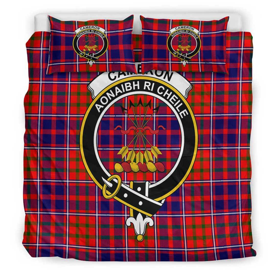 Cameron of Lochiel Modern Tartan Crest Bedding Set