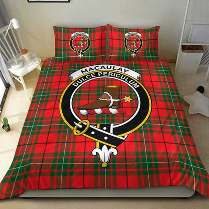 MacAulay Modern Tartan Crest Bedding Set