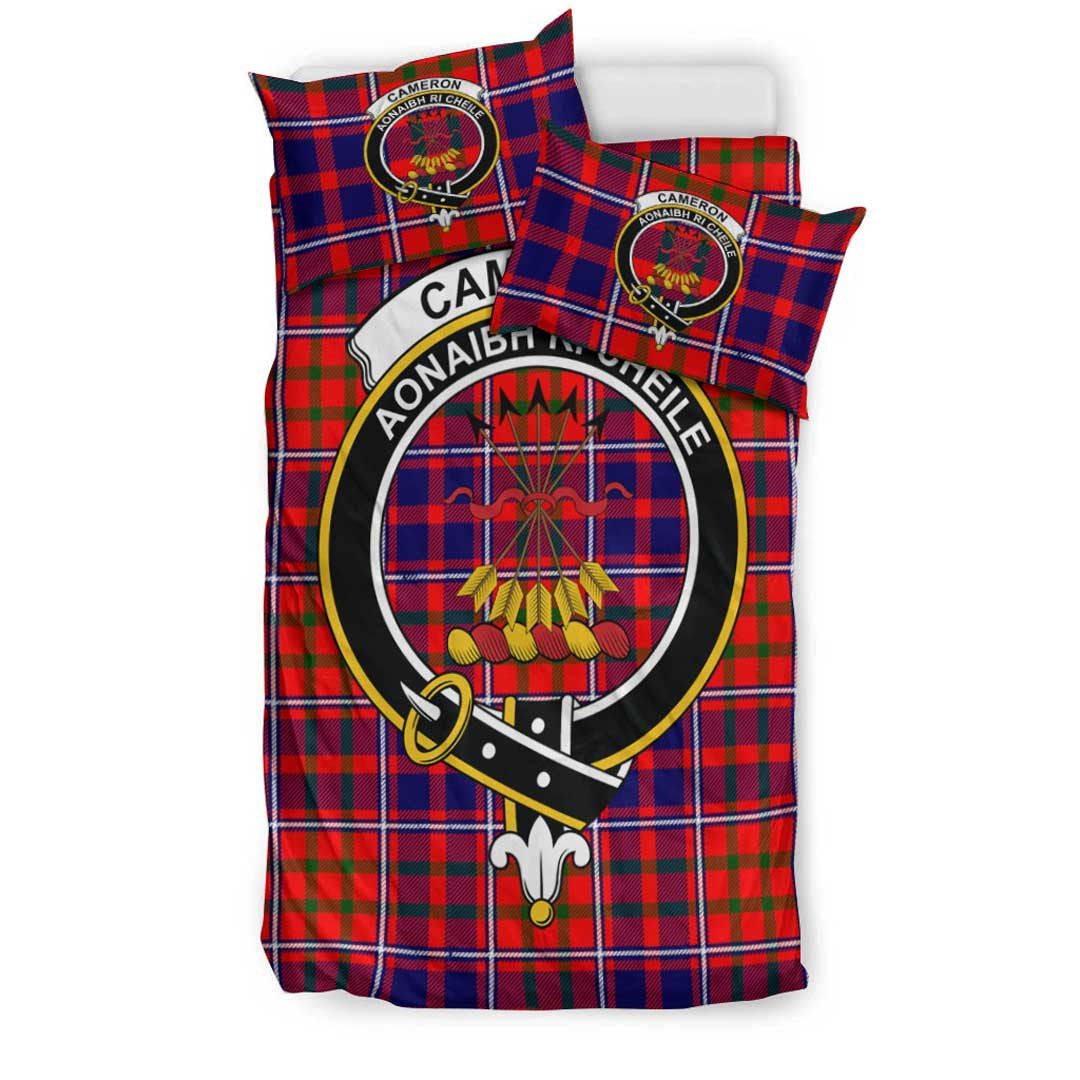 Cameron of Lochiel Modern Tartan Crest Bedding Set