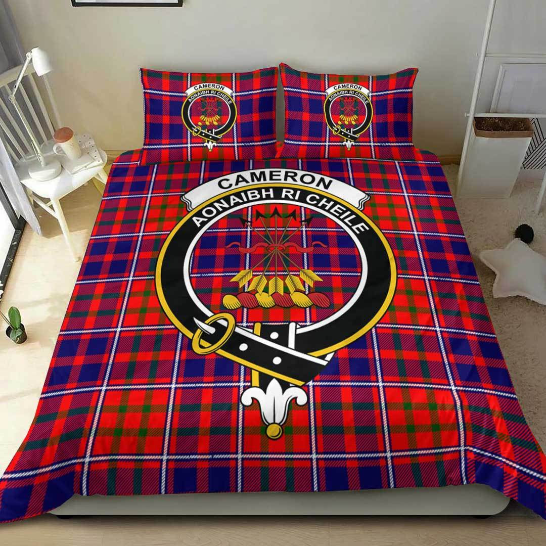 Cameron of Lochiel Modern Tartan Crest Bedding Set