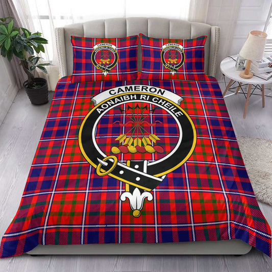 Cameron of Lochiel Modern Tartan Crest Bedding Set