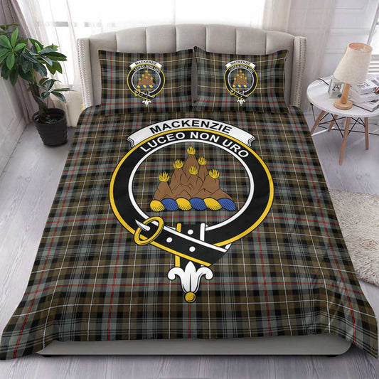 MacKenzie Weathered Tartan Crest Bedding Set