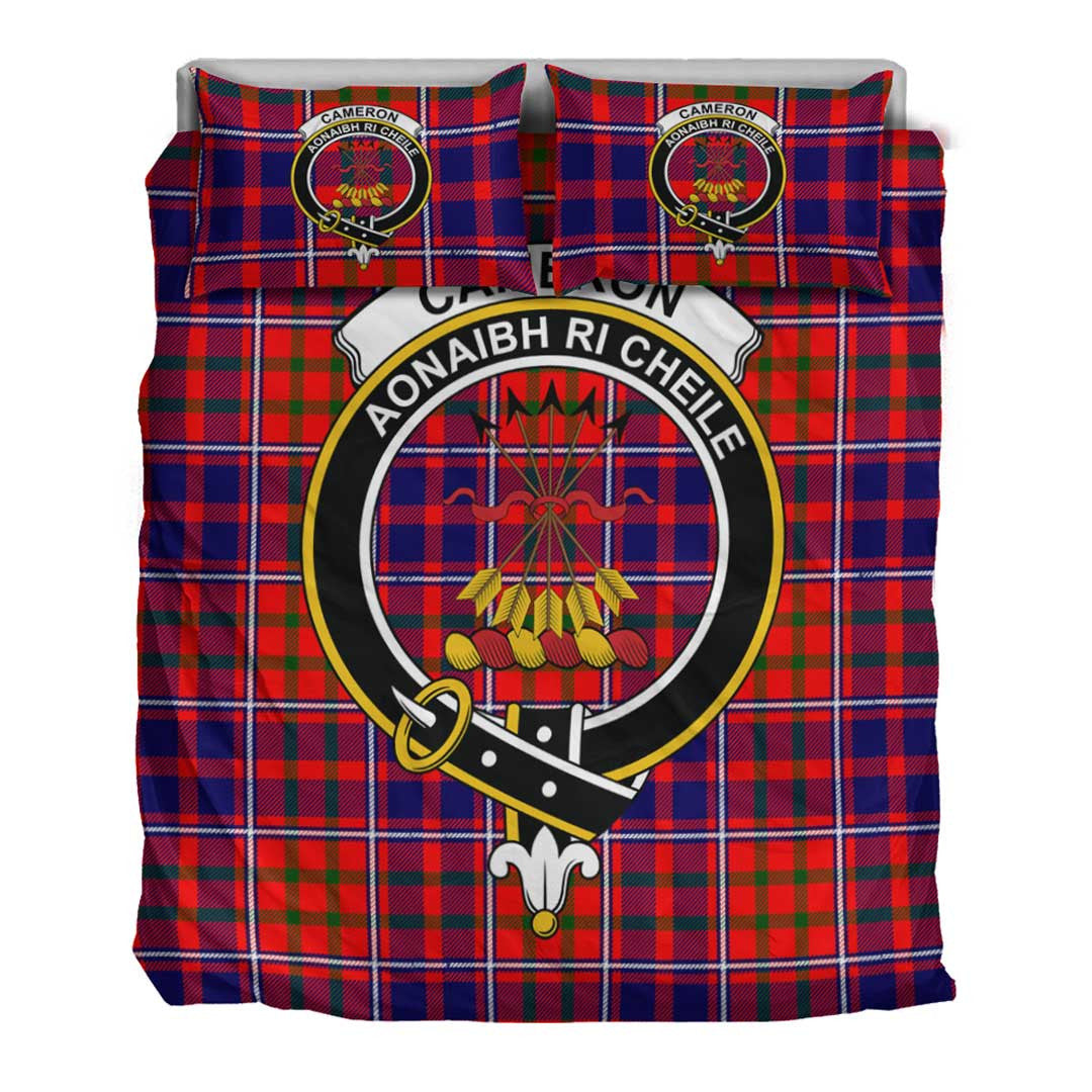 Cameron of Lochiel Modern Tartan Crest Bedding Set