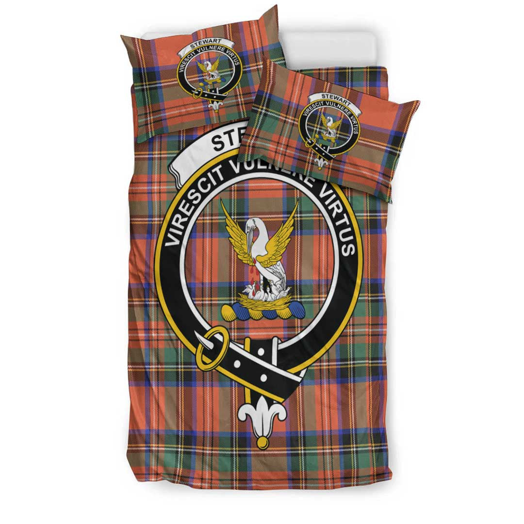 Stewart Royal Ancient Tartan Crest Bedding Set