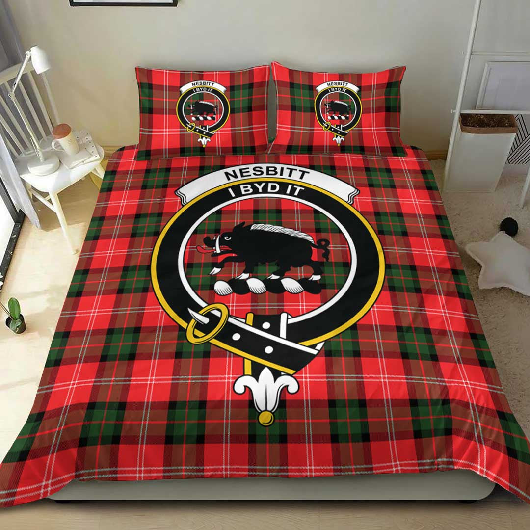 Nesbitt Modern Tartan Crest Bedding Set