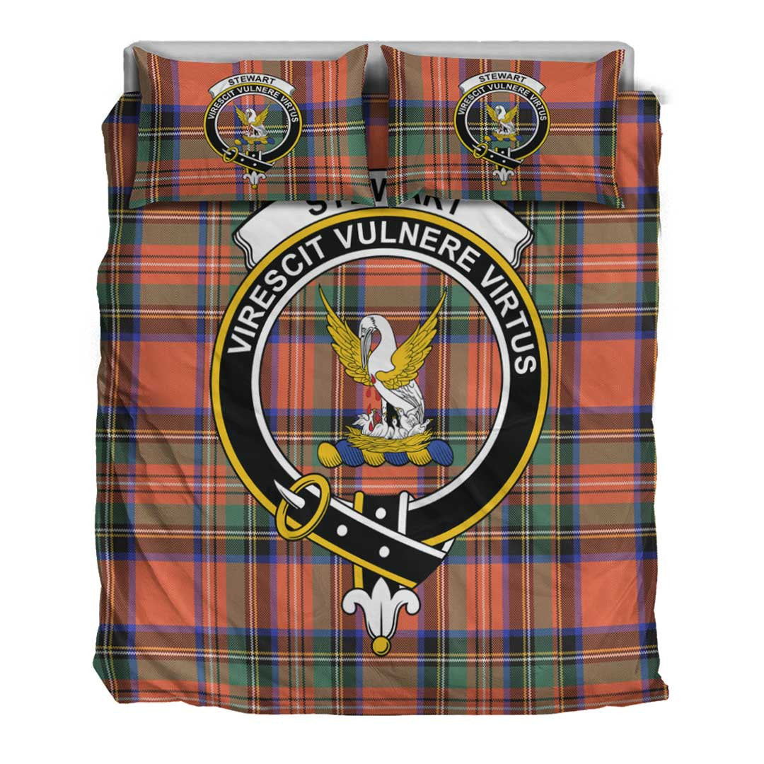 Stewart Royal Ancient Tartan Crest Bedding Set