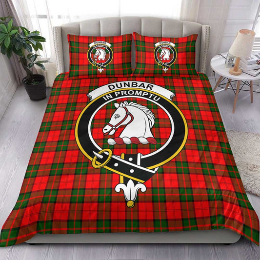 Dunbar Modern Tartan Crest Bedding Set