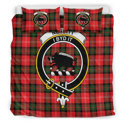 Nesbitt Modern Tartan Crest Bedding Set