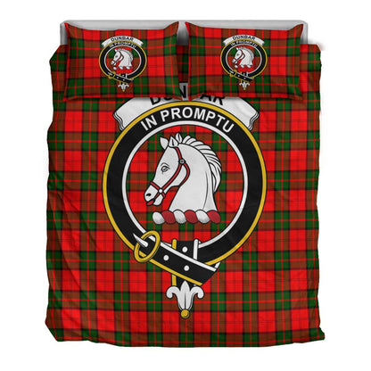 Dunbar Modern Tartan Crest Bedding Set