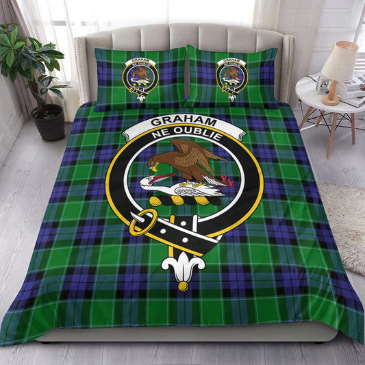 Graham of Menteith Modern Tartan Crest Bedding Set