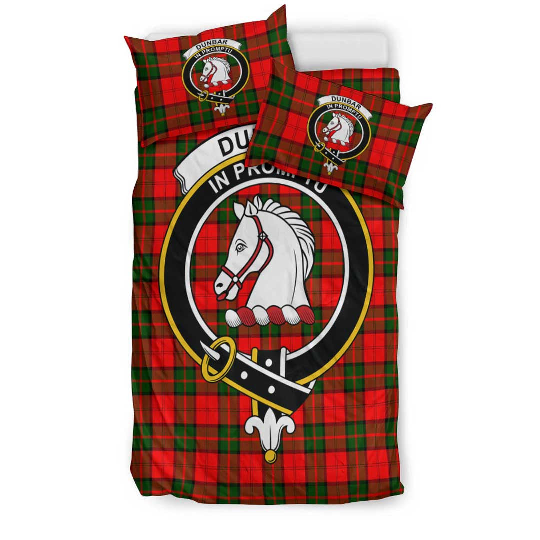 Dunbar Modern Tartan Crest Bedding Set