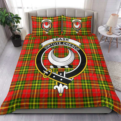 Leask Tartan Crest Bedding Set