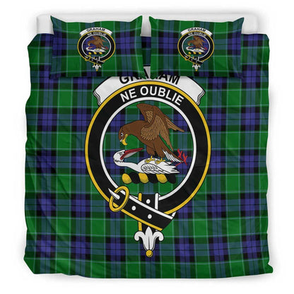 Graham of Menteith Modern Tartan Crest Bedding Set