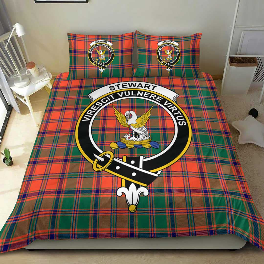 Stewart of Appin Ancient Tartan Crest Bedding Set