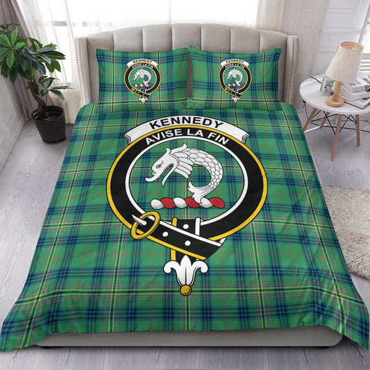 Kennedy Ancient Tartan Crest Bedding Set