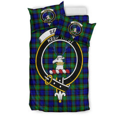 Sempill Modern Tartan Crest Bedding Set