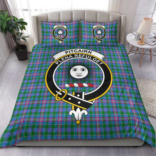 Pitcairn Hunting Tartan Crest Bedding Set