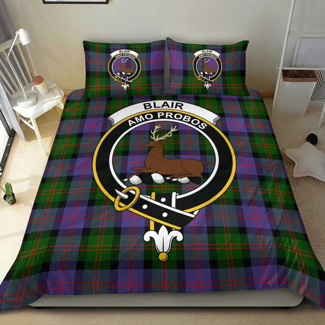 Blair Modern Tartan Crest Bedding Set