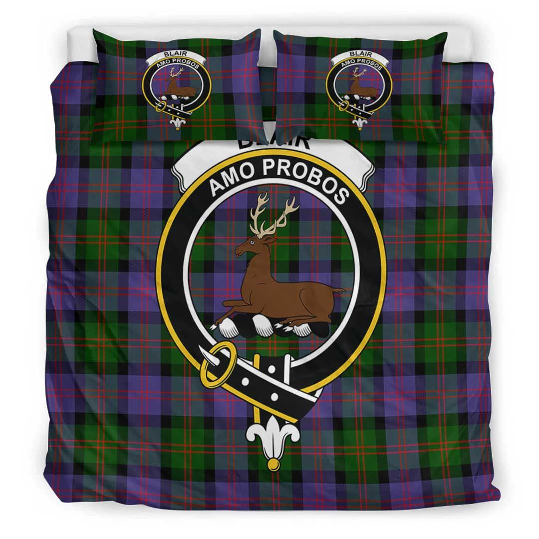 Blair Modern Tartan Crest Bedding Set