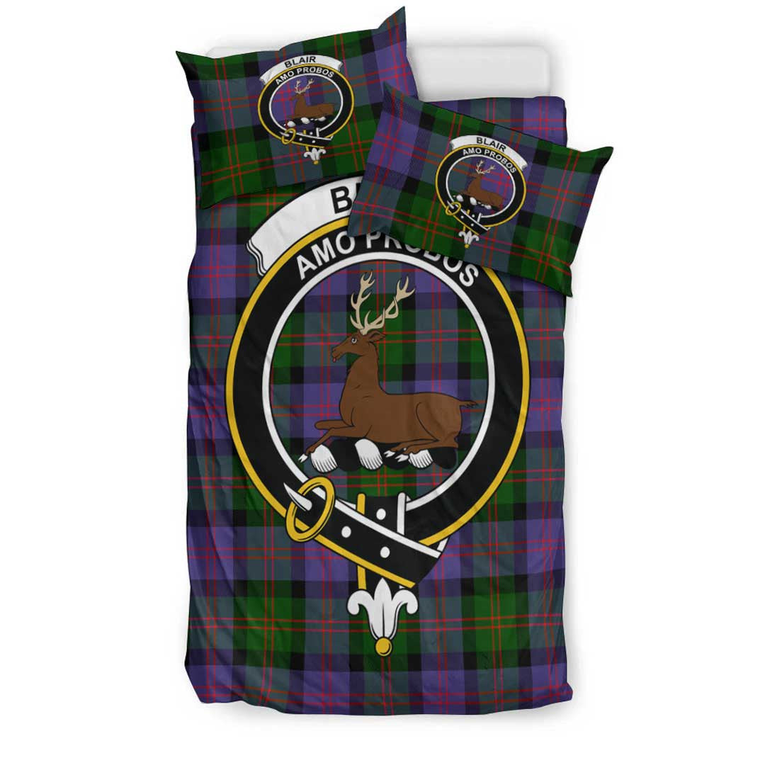 Blair Modern Tartan Crest Bedding Set